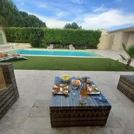 Cesarine 4 Etoiles, 8 Pers, 4 Chambres, Piscine Privee, Poolhouse, Clim * Saint-Paul-les-Fonts